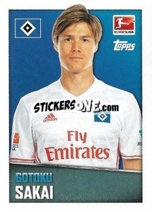 Figurina Gotoku Sakai - German Football Bundesliga 2016-2017 - Topps