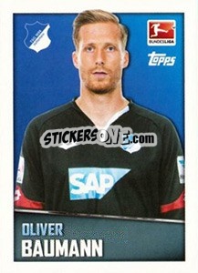 Sticker Oliver Baumann - German Football Bundesliga 2016-2017 - Topps