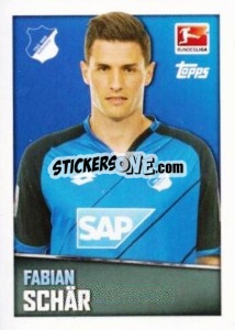Sticker Fabian Schär - German Football Bundesliga 2016-2017 - Topps