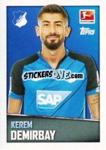 Sticker Kerem Demirbay - German Football Bundesliga 2016-2017 - Topps