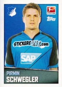 Sticker Pirmin Schwegler - German Football Bundesliga 2016-2017 - Topps