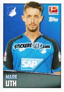 Sticker Mark Uth - German Football Bundesliga 2016-2017 - Topps