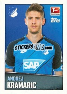Sticker Andrej Kramaric - German Football Bundesliga 2016-2017 - Topps