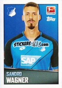 Sticker Sandro Wagner - German Football Bundesliga 2016-2017 - Topps