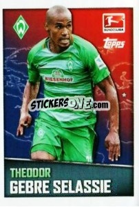 Sticker Theodor Gebre Selassie - German Football Bundesliga 2016-2017 - Topps