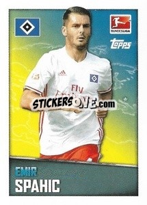 Figurina Emir Spahic - German Football Bundesliga 2016-2017 - Topps