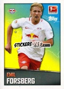 Sticker Emil Forsberg - German Football Bundesliga 2016-2017 - Topps