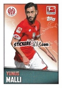 Sticker Yunus Malli - German Football Bundesliga 2016-2017 - Topps