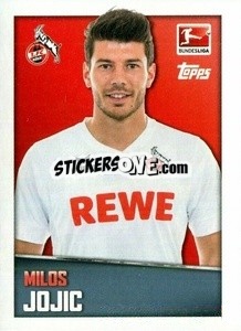 Sticker Milos Jojic - German Football Bundesliga 2016-2017 - Topps