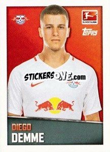 Sticker Diego Demme - German Football Bundesliga 2016-2017 - Topps