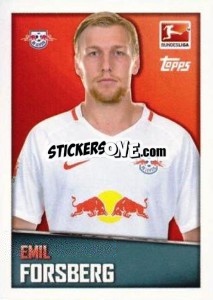 Figurina Emil Forsberg - German Football Bundesliga 2016-2017 - Topps