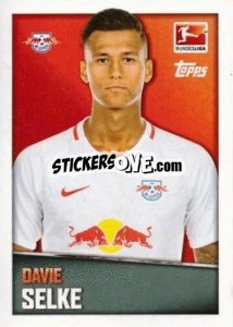 Sticker Davie Selke - German Football Bundesliga 2016-2017 - Topps