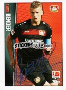 Figurina Lars Bender - Signature - German Football Bundesliga 2016-2017 - Topps