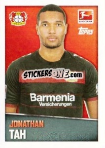 Sticker Jonathan Tah - German Football Bundesliga 2016-2017 - Topps
