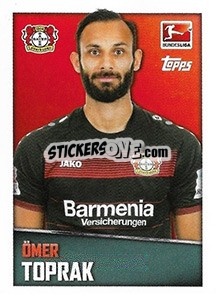 Figurina Ömer Toprak - German Football Bundesliga 2016-2017 - Topps