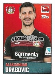 Sticker Aleksandar Dragovic - German Football Bundesliga 2016-2017 - Topps