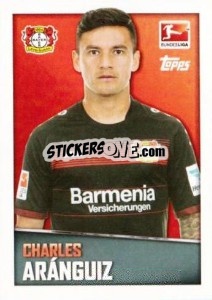 Figurina Charles Aránguiz - German Football Bundesliga 2016-2017 - Topps