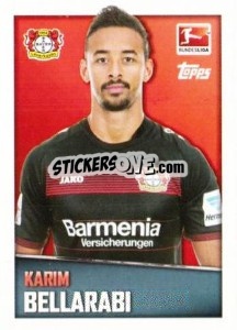 Figurina Karim Bellarabi - German Football Bundesliga 2016-2017 - Topps