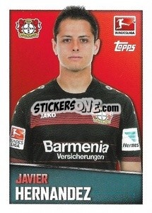 Sticker Javier Hernandez - German Football Bundesliga 2016-2017 - Topps