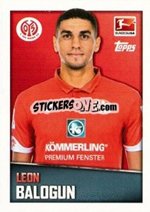 Sticker Leon Balogun - German Football Bundesliga 2016-2017 - Topps