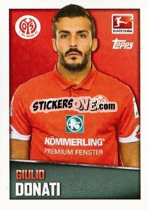 Sticker Giulio Donati - German Football Bundesliga 2016-2017 - Topps