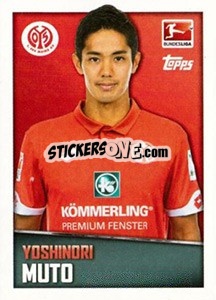 Figurina Yoshinori Muto - German Football Bundesliga 2016-2017 - Topps