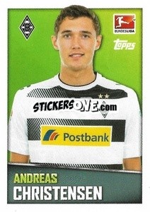Sticker Andreas Christensen - German Football Bundesliga 2016-2017 - Topps