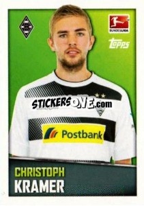 Sticker Christoph Kramer - German Football Bundesliga 2016-2017 - Topps
