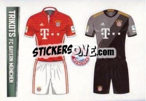 Sticker Trikots - German Football Bundesliga 2016-2017 - Topps