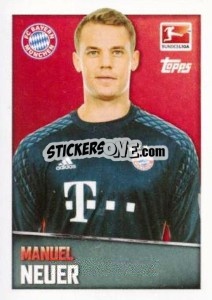 Sticker Manuel Neuer - German Football Bundesliga 2016-2017 - Topps