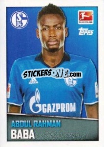 Sticker Abdul Rahman Baba - German Football Bundesliga 2016-2017 - Topps