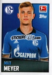 Sticker Max Meyer - German Football Bundesliga 2016-2017 - Topps