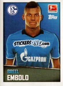 Sticker Breel Embolo - German Football Bundesliga 2016-2017 n. 375 - Topps