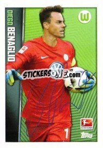 Sticker Diego Benaglio - Signature - German Football Bundesliga 2016-2017 - Topps