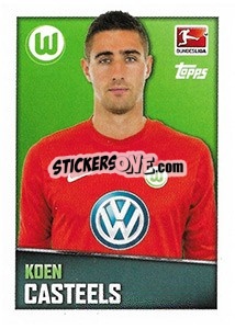 Sticker Koen Casteels - German Football Bundesliga 2016-2017 - Topps