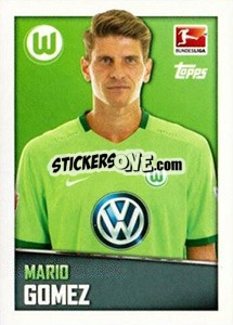 Cromo Mario Gomez - German Football Bundesliga 2016-2017 - Topps