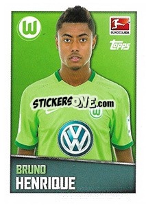 Figurina Bruno Henrique - German Football Bundesliga 2016-2017 - Topps