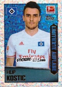 Sticker Filip Kostic - German Football Bundesliga 2016-2017 - Topps