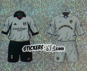 Cromo Home Kit Fulham/Leeds United (a/b) - Premier League Inglese 2002-2003 - Merlin
