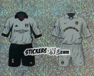 Sticker Home Kit Fulham/Leeds United (a/b) - Premier League Inglese 2002-2003 n. 287 - Merlin