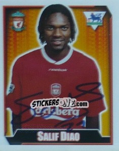 Figurina Salif Diao - Premier League Inglese 2002-2003 - Merlin