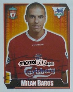 Sticker Milan Baros - Premier League Inglese 2002-2003 - Merlin