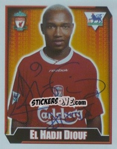 Sticker El Hadji Diouf - Premier League Inglese 2002-2003 n. 324 - Merlin