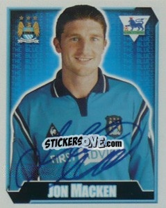 Figurina Jon Macken - Premier League Inglese 2002-2003 - Merlin