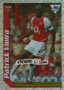 Sticker Patrick Vieira (Star Player) - Premier League Inglese 2002-2003 n. 6 - Merlin