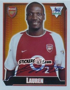 Sticker Lauren - Premier League Inglese 2002-2003 - Merlin