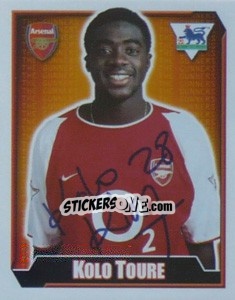 Sticker Kolo Toure - Premier League Inglese 2002-2003 n. 15 - Merlin
