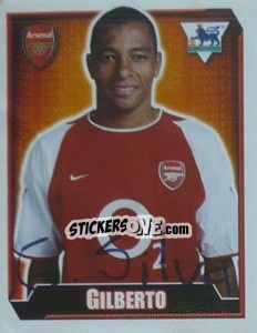 Cromo Gilberto - Premier League Inglese 2002-2003 - Merlin