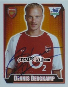 Figurina Dennis Bergkamp - Premier League Inglese 2002-2003 - Merlin