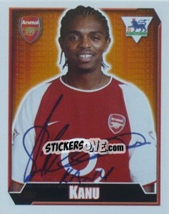 Sticker Nwankwo Kanu - Premier League Inglese 2002-2003 n. 29 - Merlin